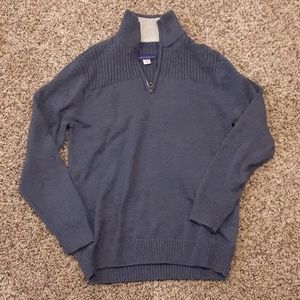 Turtle neck pull over sweater-dark navy